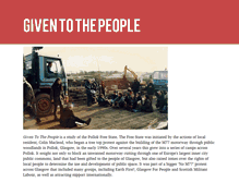 Tablet Screenshot of giventothepeople.org
